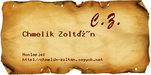 Chmelik Zoltán névjegykártya
